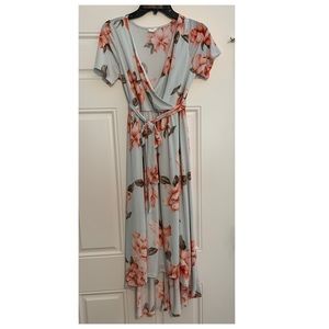 Pinkblush high low maternity dress